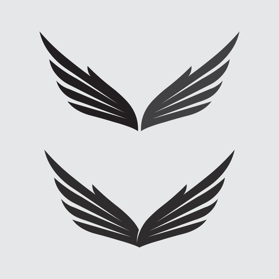 Wings logo animal wings icon sign stock logo design graphic illustration vector
