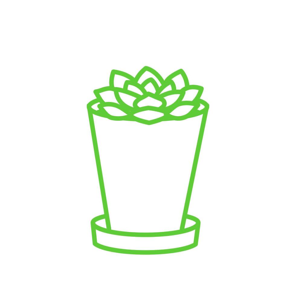 Houseleek icon. Isolated on white background. vector