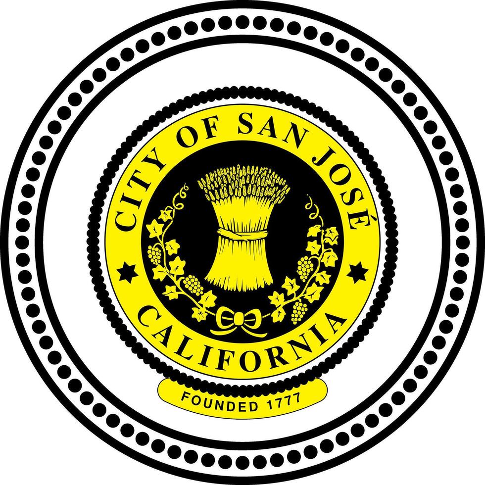 The city of san jose california logo vector