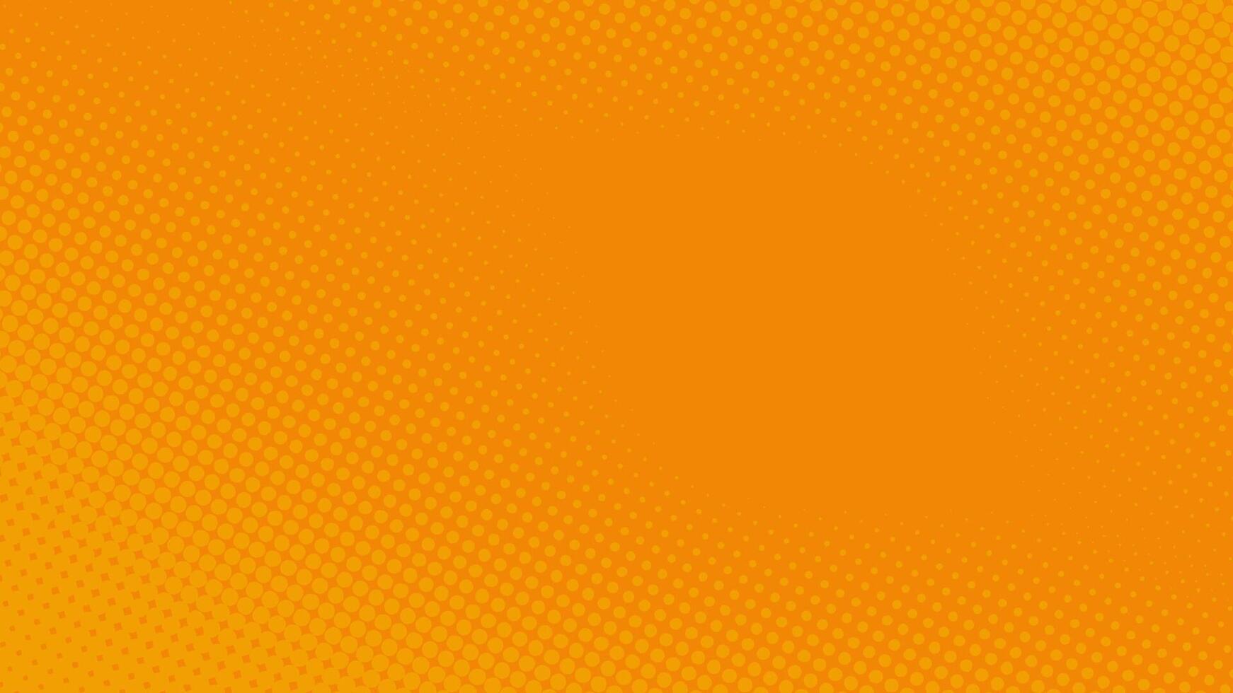 Orange yellow halftone dot background on the edge. Suitable for comics, prints, posters, etc. vector