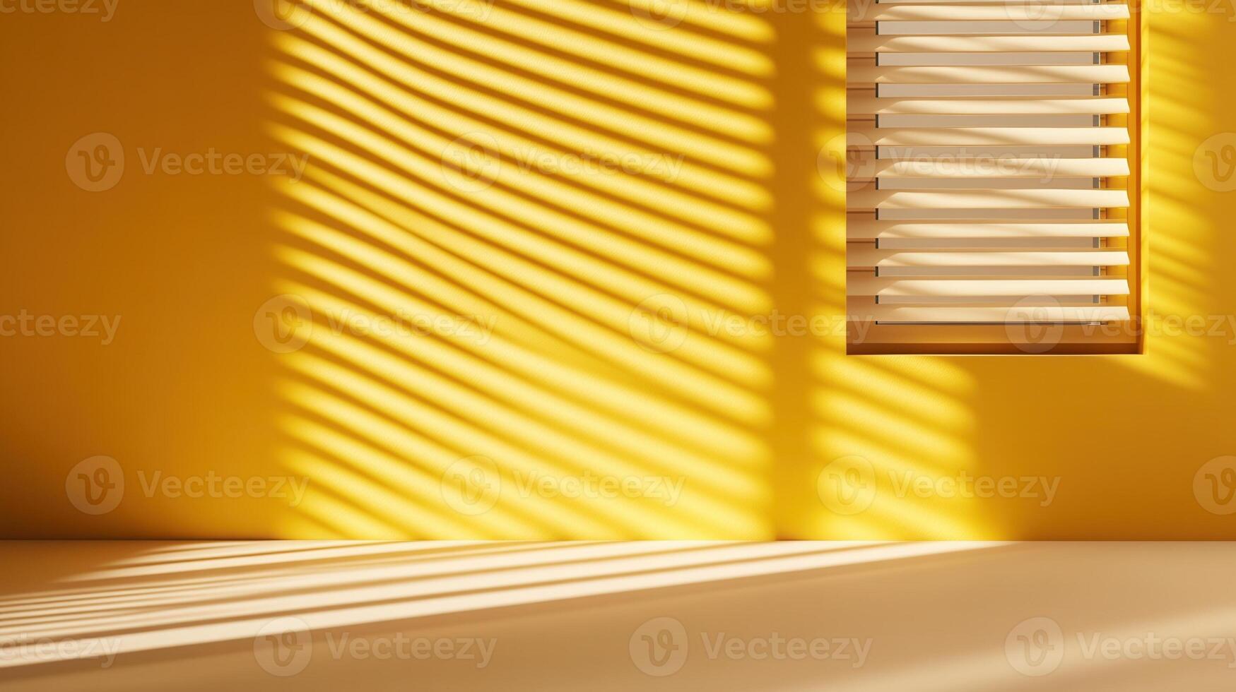 shadows sunlight filtering through sheer curtain, casting gentle serene on beige wall, embodying minimalist Soft interior design photo