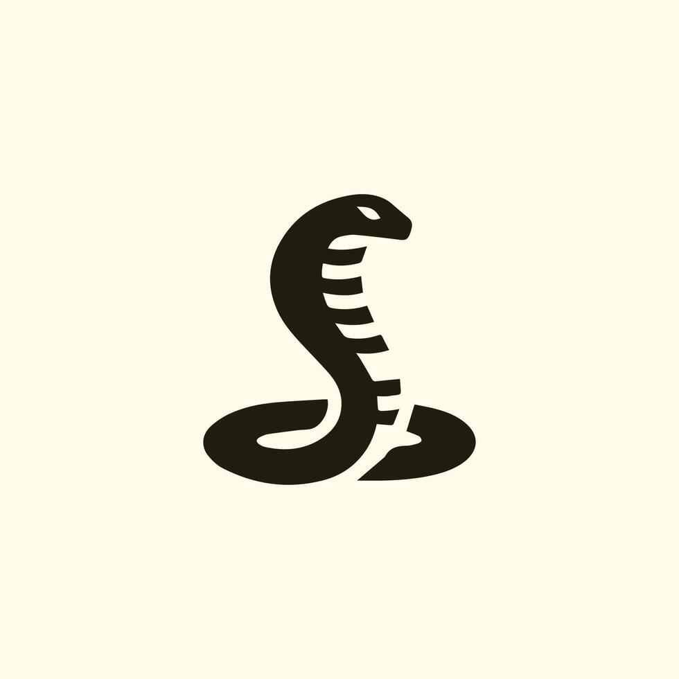 a cobra snake logo on a white background vector