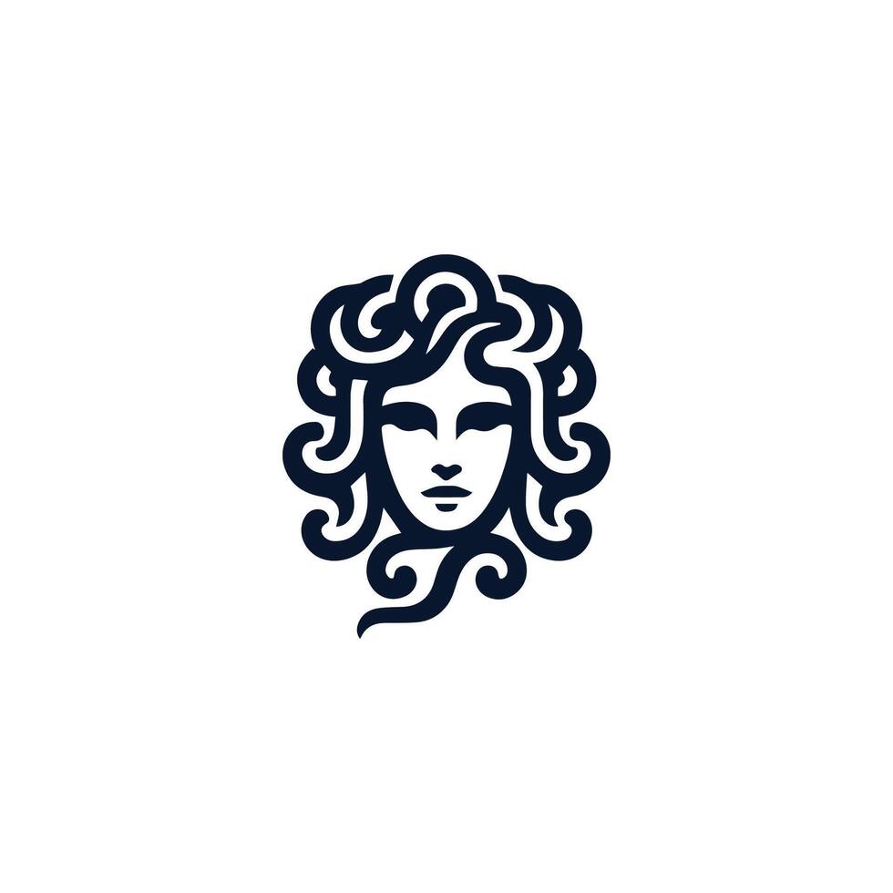 selling medusa logo design vector