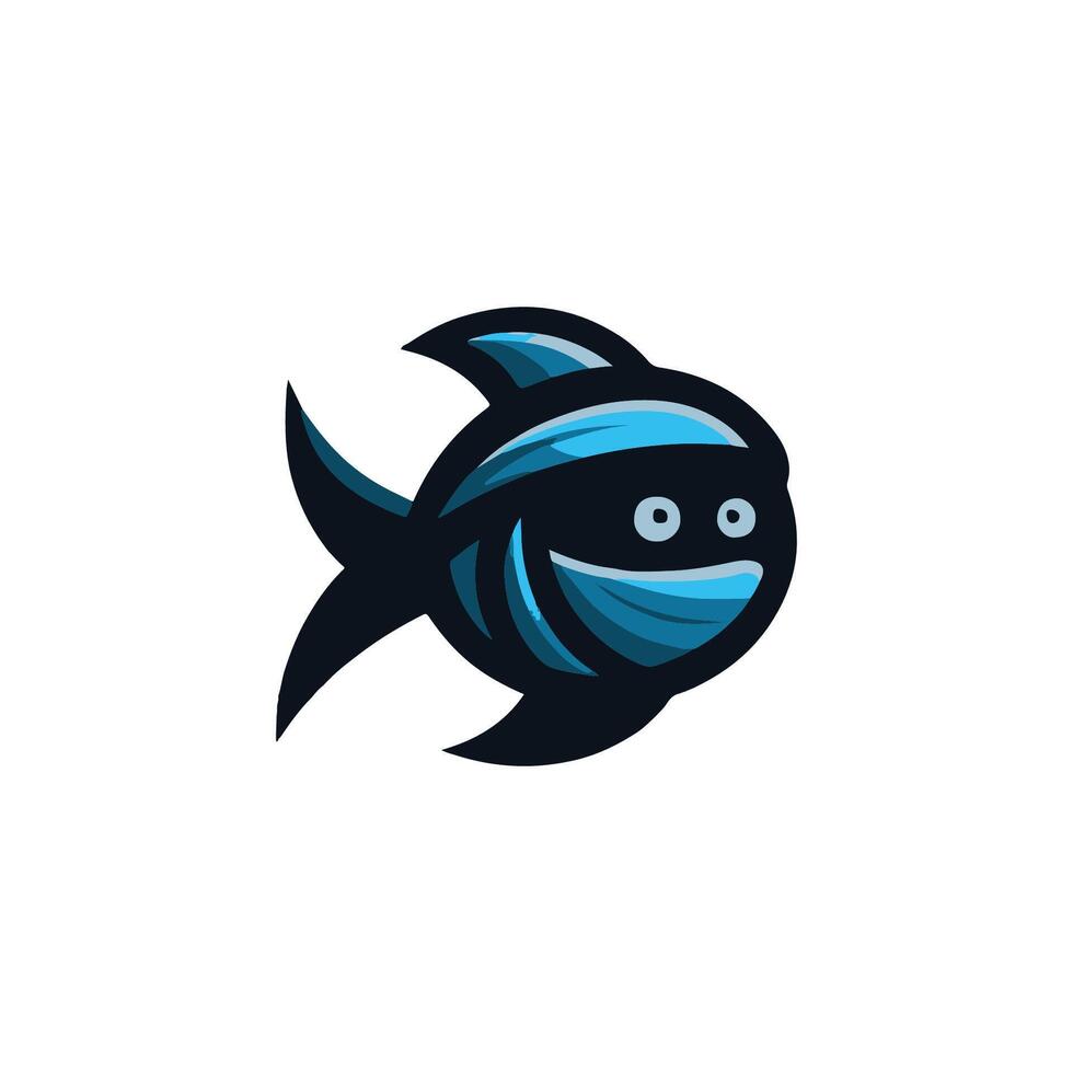 Ninja Fish Logo vector