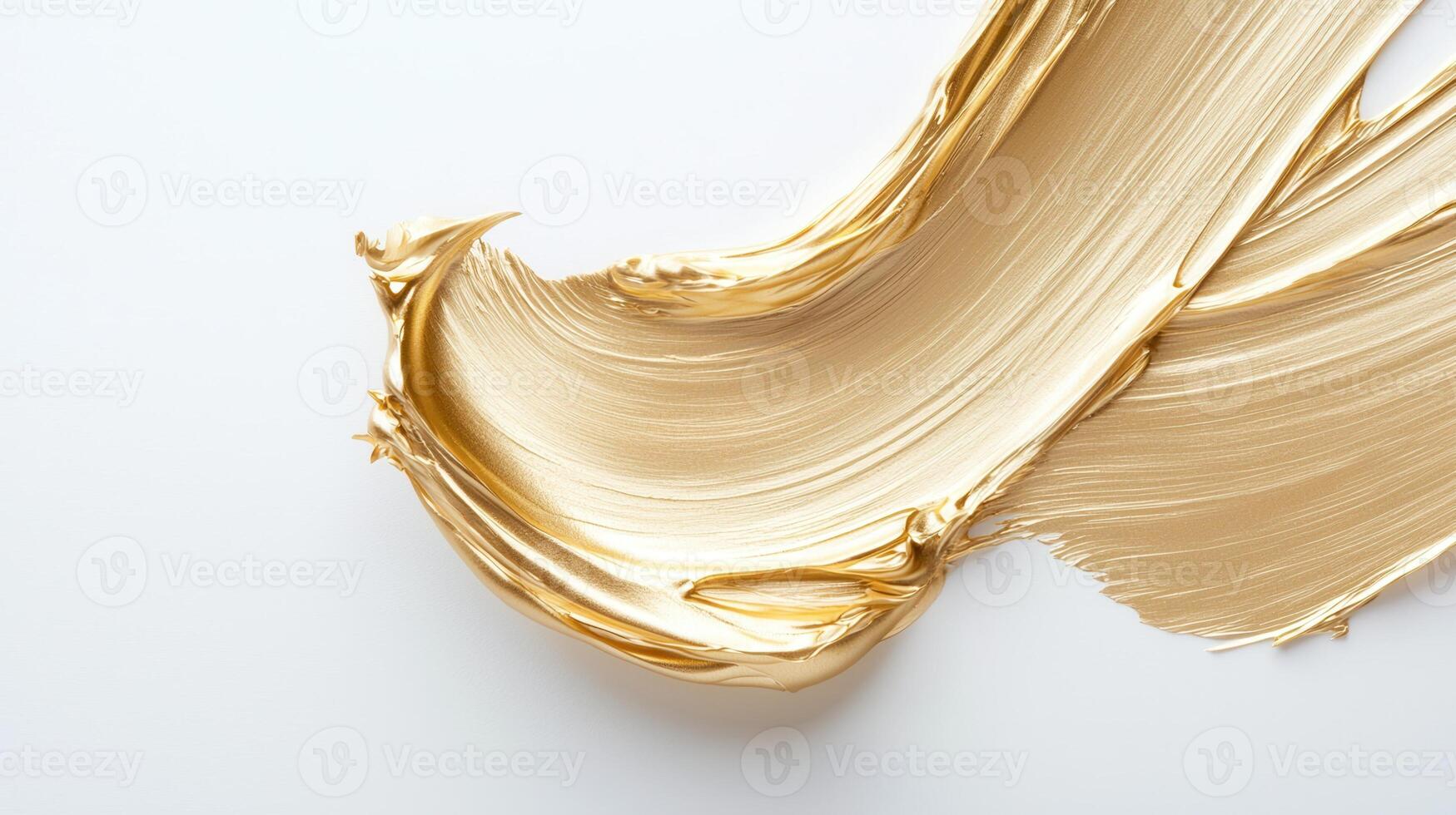 luxurious brushstroke swirling dynamically, creating background artistic movement across pristine white Golden photo
