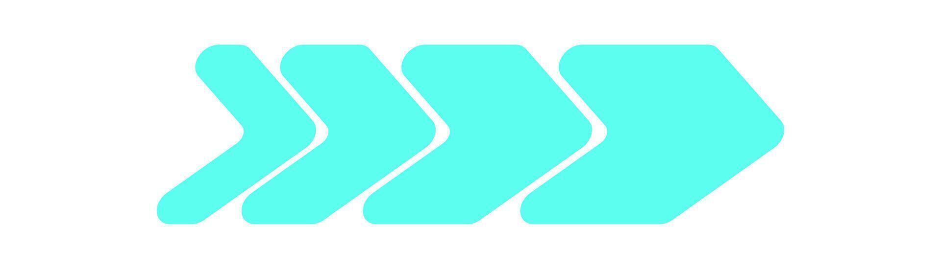 Y2K abstract arrow shape. Retro symbol of modern aesthetic. Bold icon with a flat design, perfect for trendy decoration or 90s themed projects. Ideal for Shapes or badges in graphic collections. vector