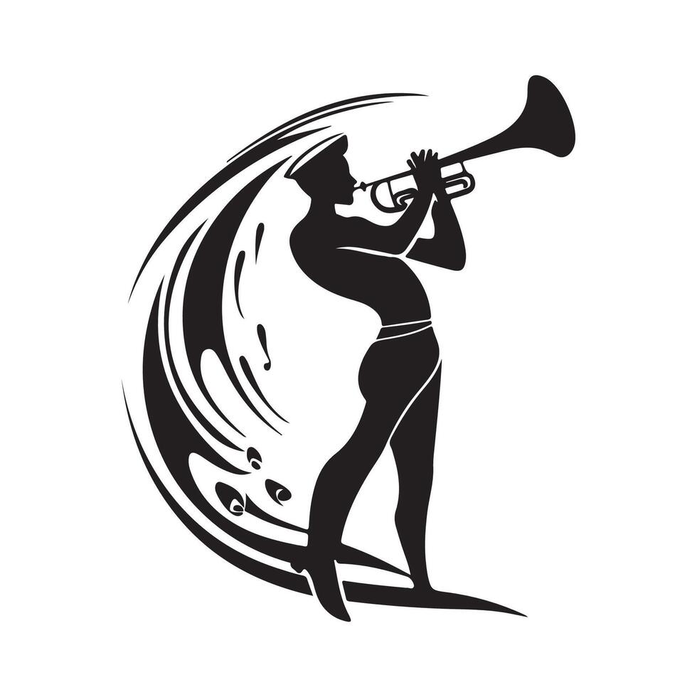 Marching Band Logo design Image on white background. vector