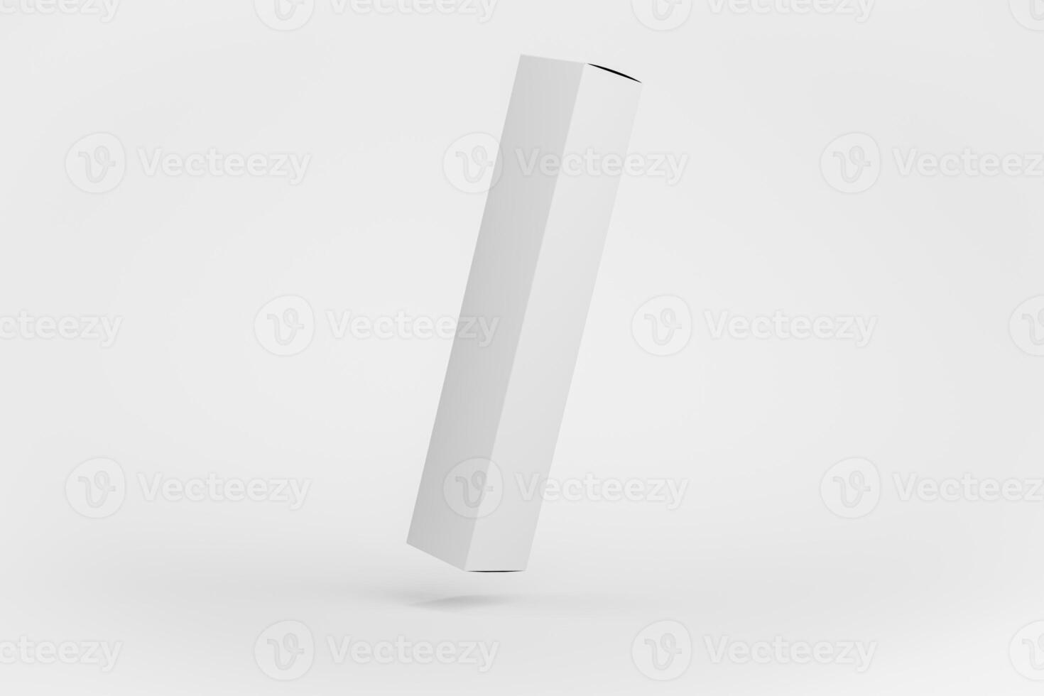 9. Blank packaging cosmetic without any labels intended for packaging design 3D render. photo