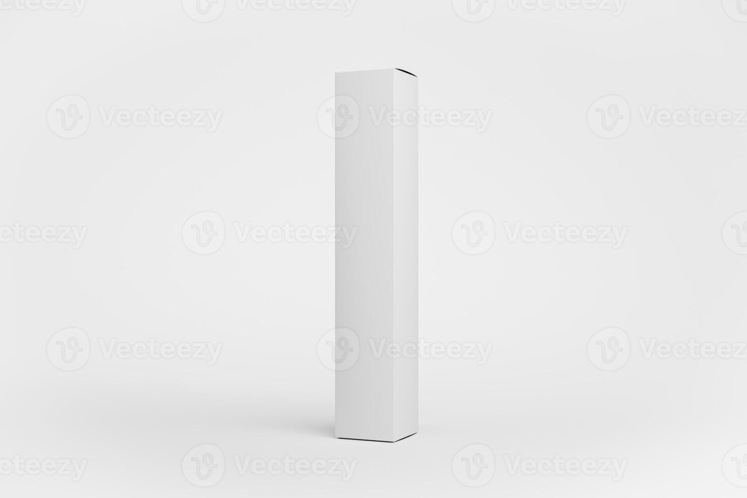 11. Blank packaging cosmetic without any labels intended for packaging design 3D render. photo