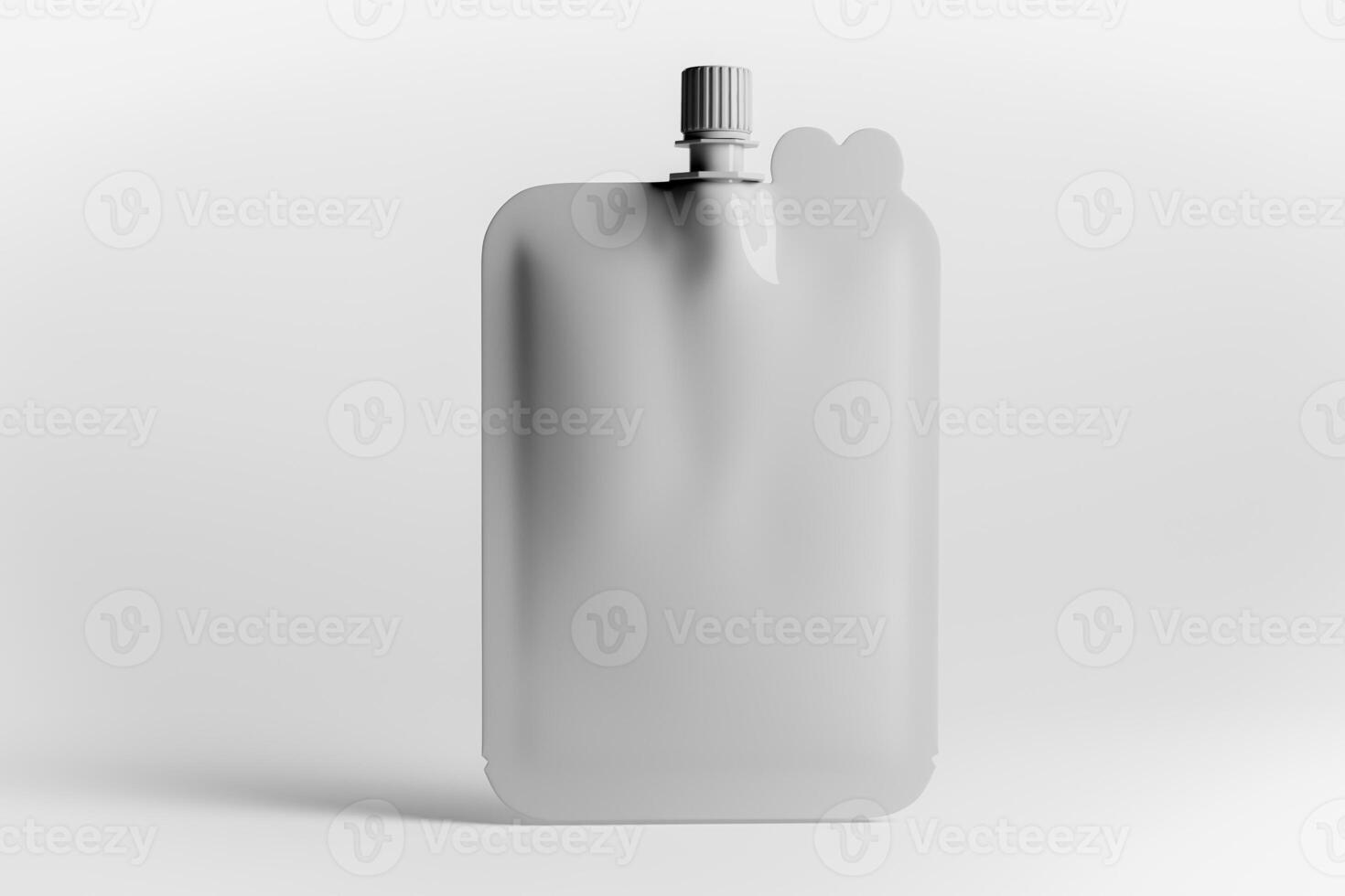 7. Blank packaging cosmetic without any labels intended for packaging design 3D render. photo