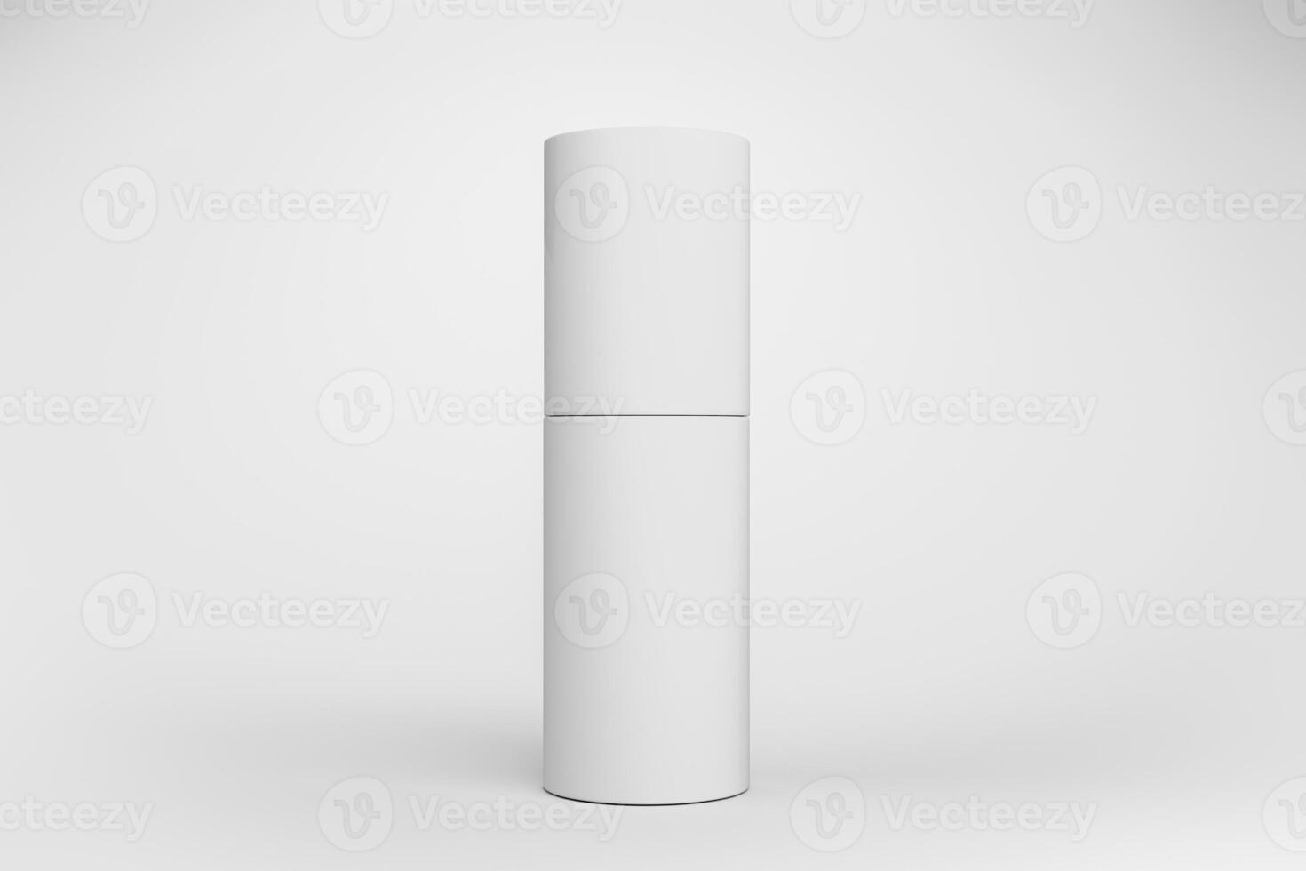 5. Blank packaging cosmetic without any labels intended for packaging design 3D render. photo