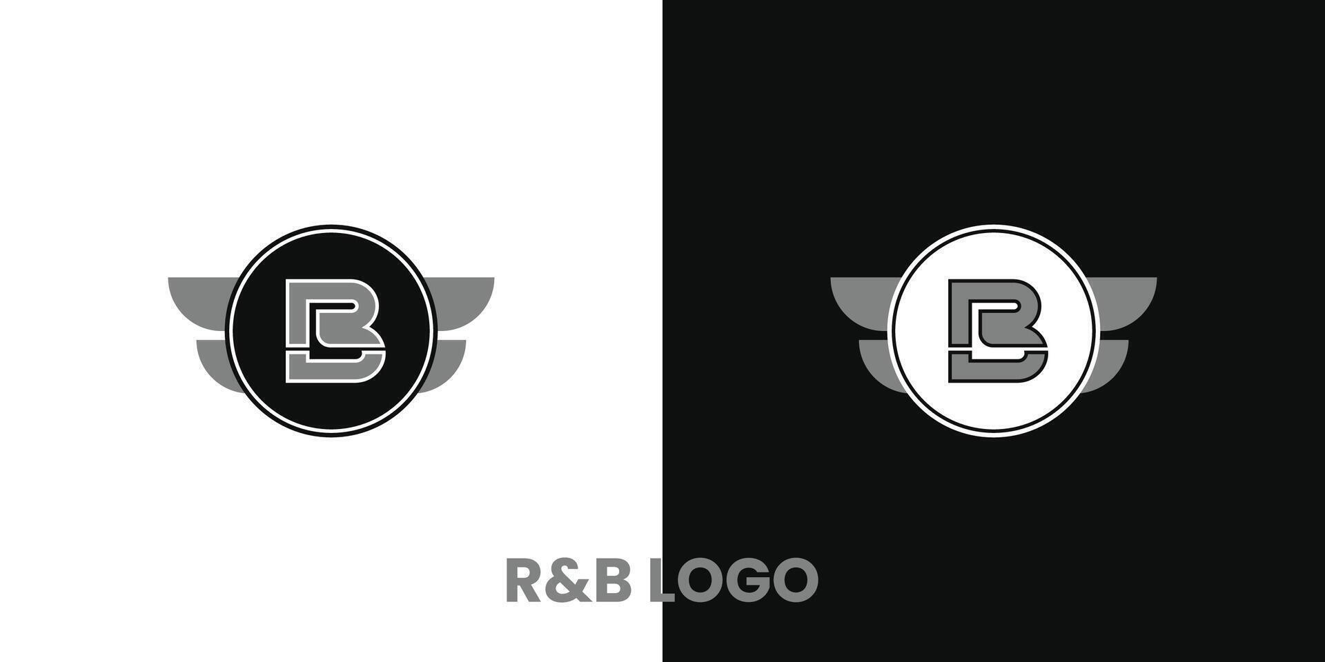 Two logos for a company that is called rb logo vector