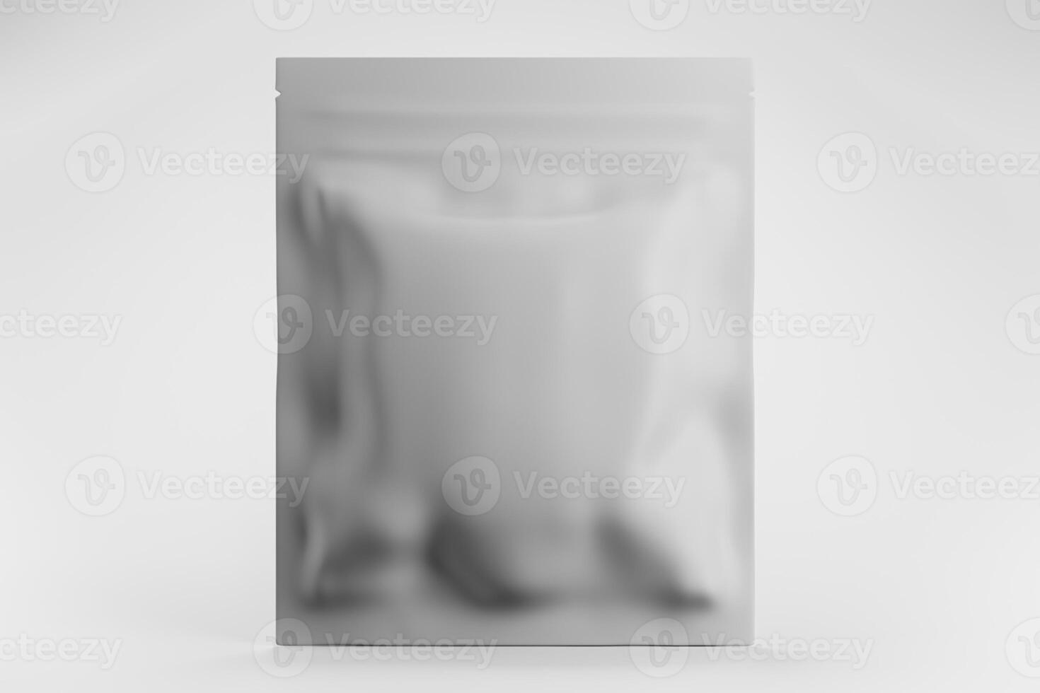 1. Blank packaging cosmetic without any labels intended for packaging design 3D render. photo