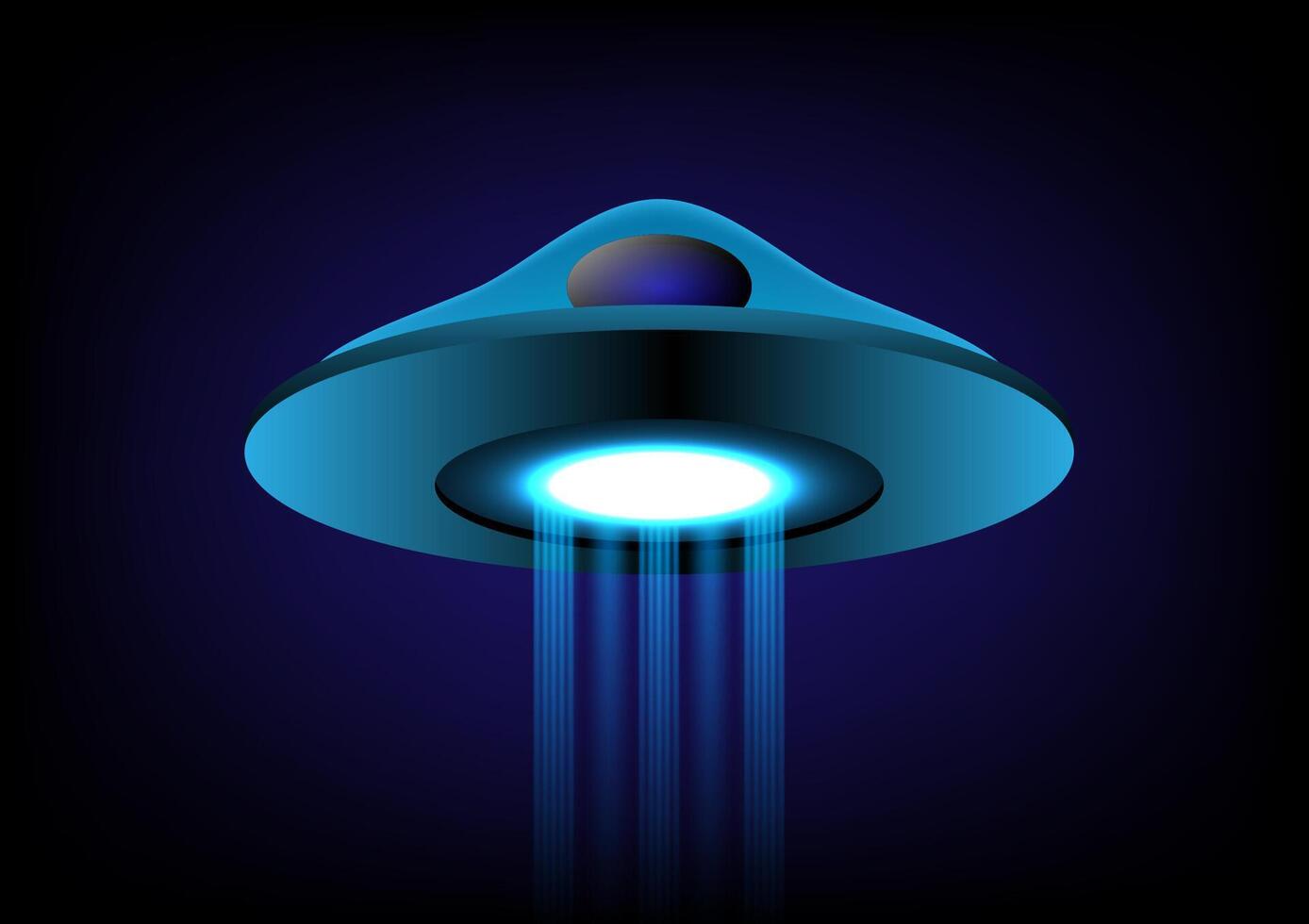 Abstract background with futuristic spaceship vector