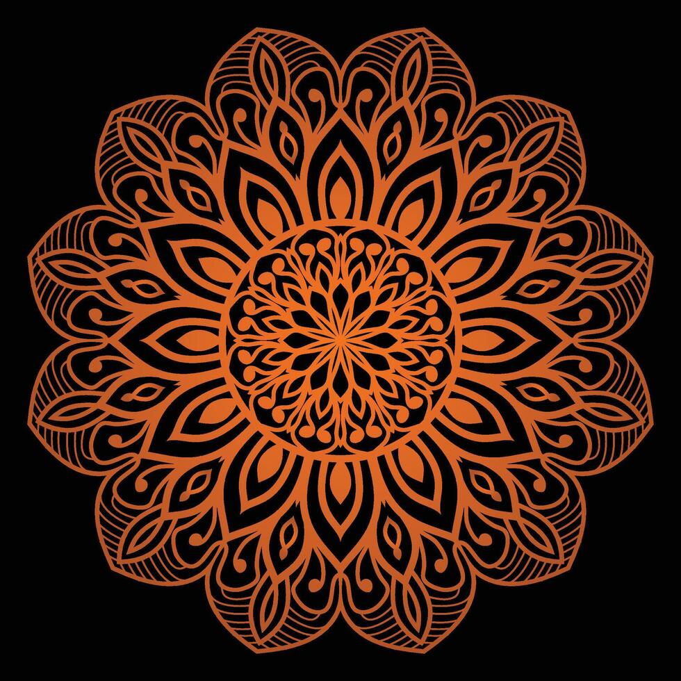 Luxury Gold Mandala Background Floral Islamic design vector