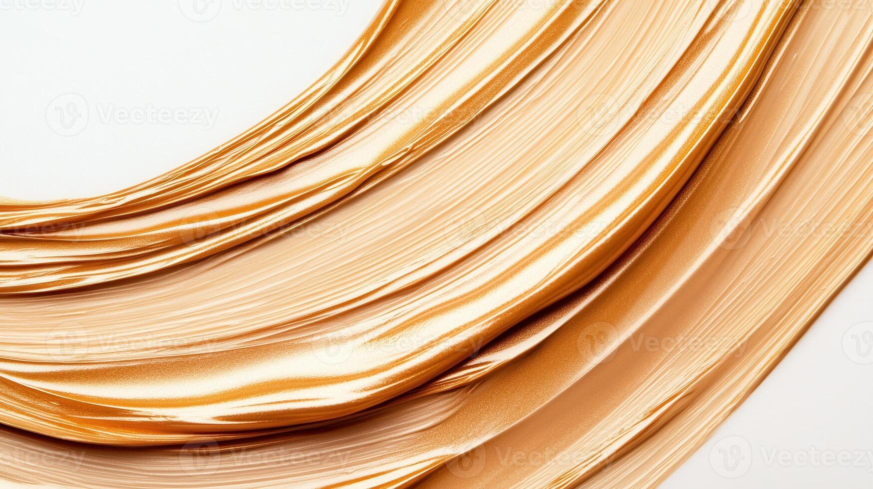 Liquid golden paint forming an elegant swirl pattern, a creating luxurious and artistic backdrop photo