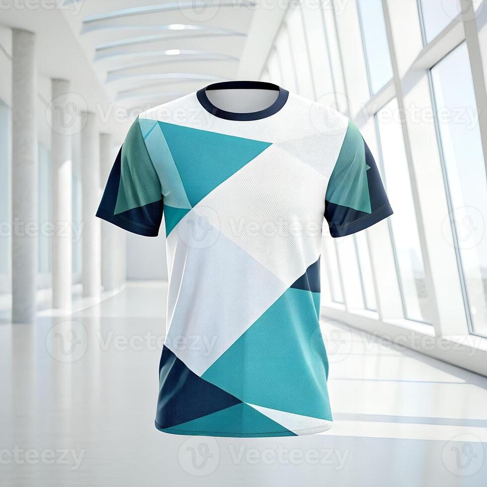 A t - shirt with geometric shapes on it photo