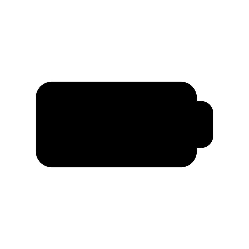 Completely empty battery symbol shown in a horizontal orientation vector