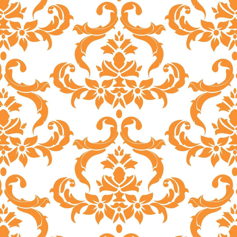 Damask orient ornament. Classic golden and white vintage background. Orient pattern for fabric, wallpapers and packaging vector