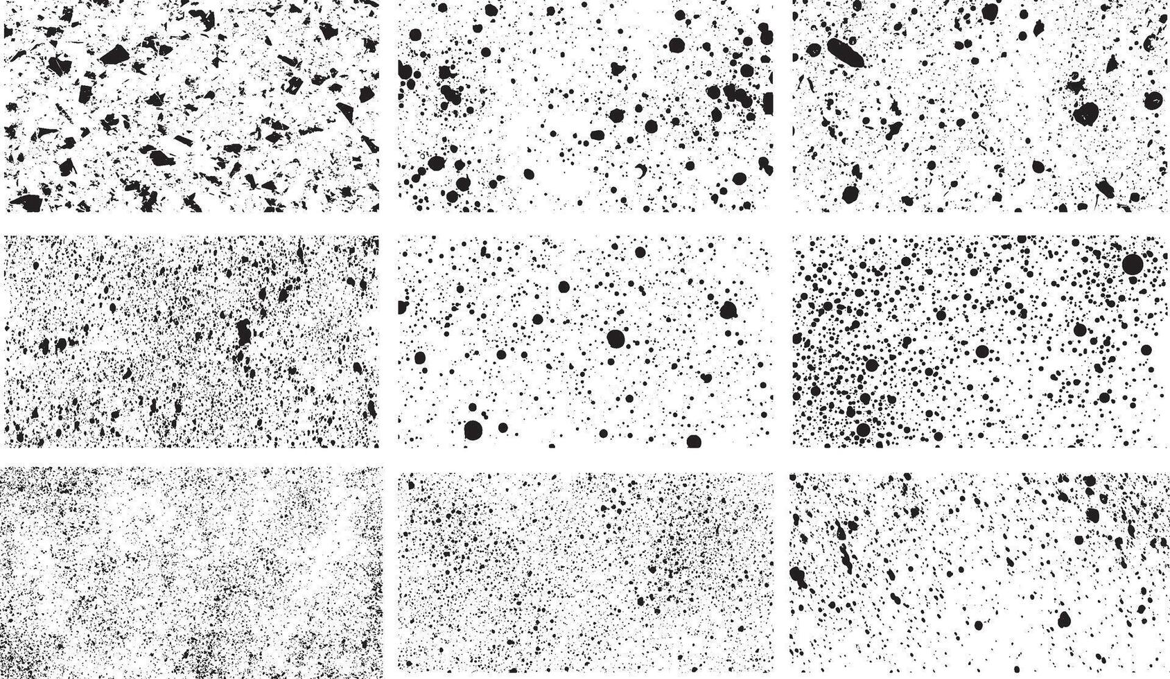Ink Splatter and Dotted Texture Set for Creative Backgrounds and Designs vector
