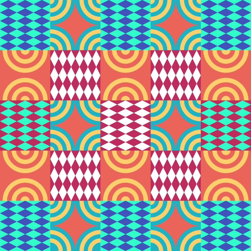 Geometric Pattern Background Colorful vector