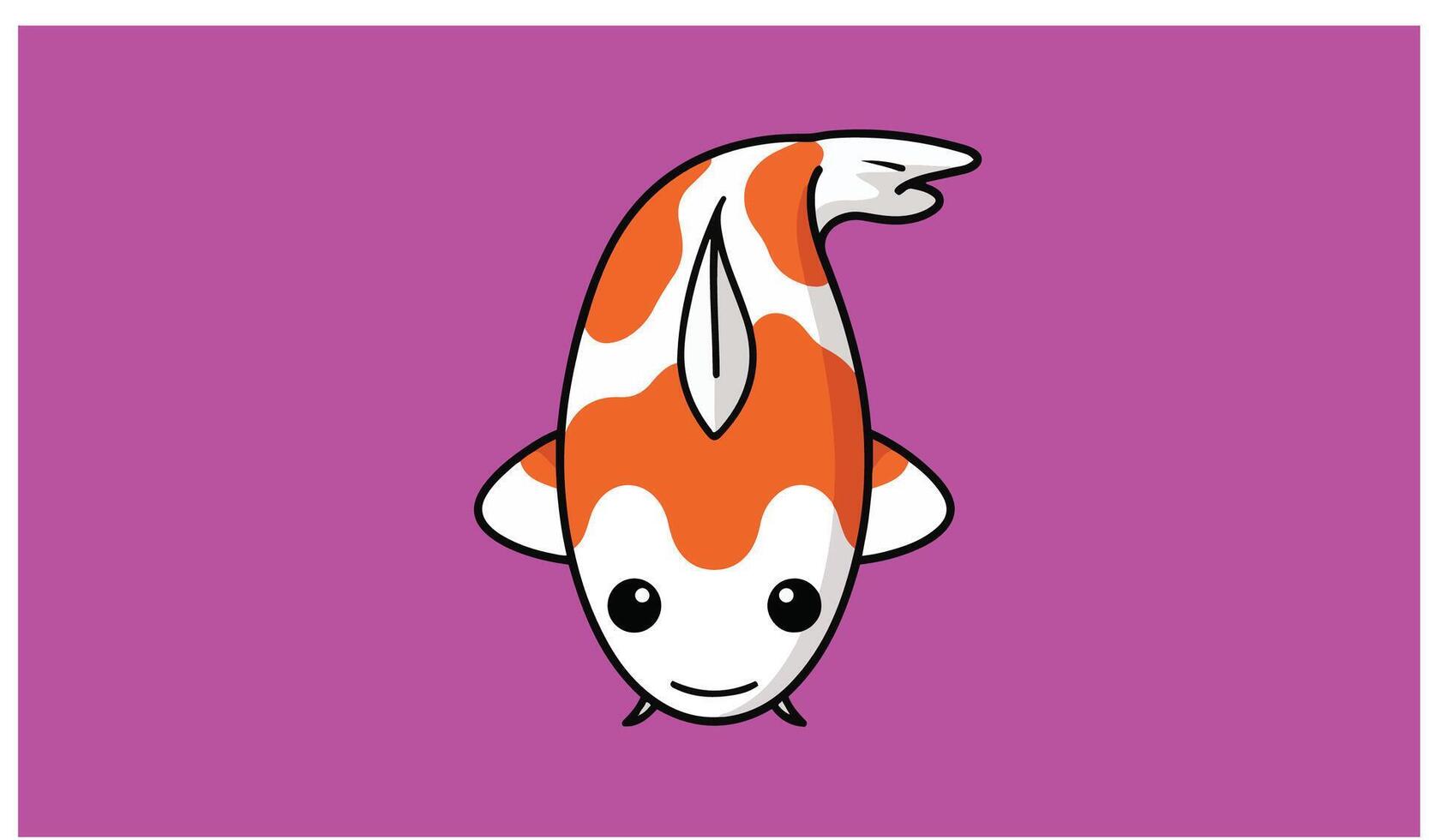 Majestic Koi Fish Illustration Enhancing Tranquil Digital Projects vector