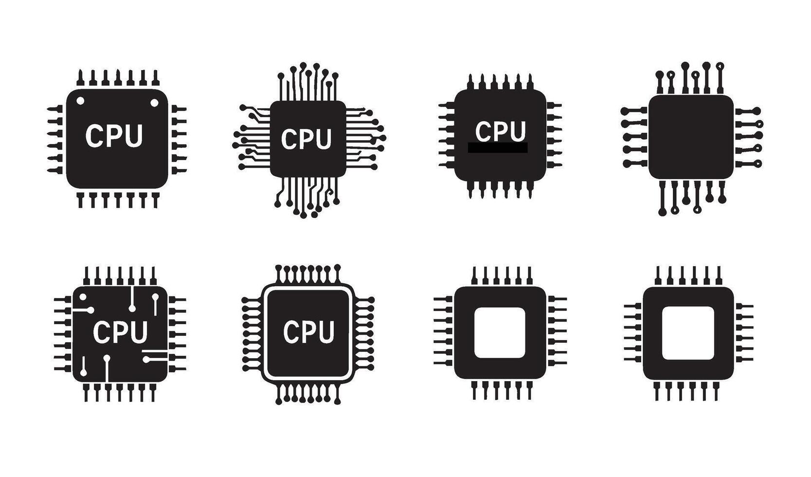 Dynamic Microchip Graphics Elevating Digital Circuit Art vector