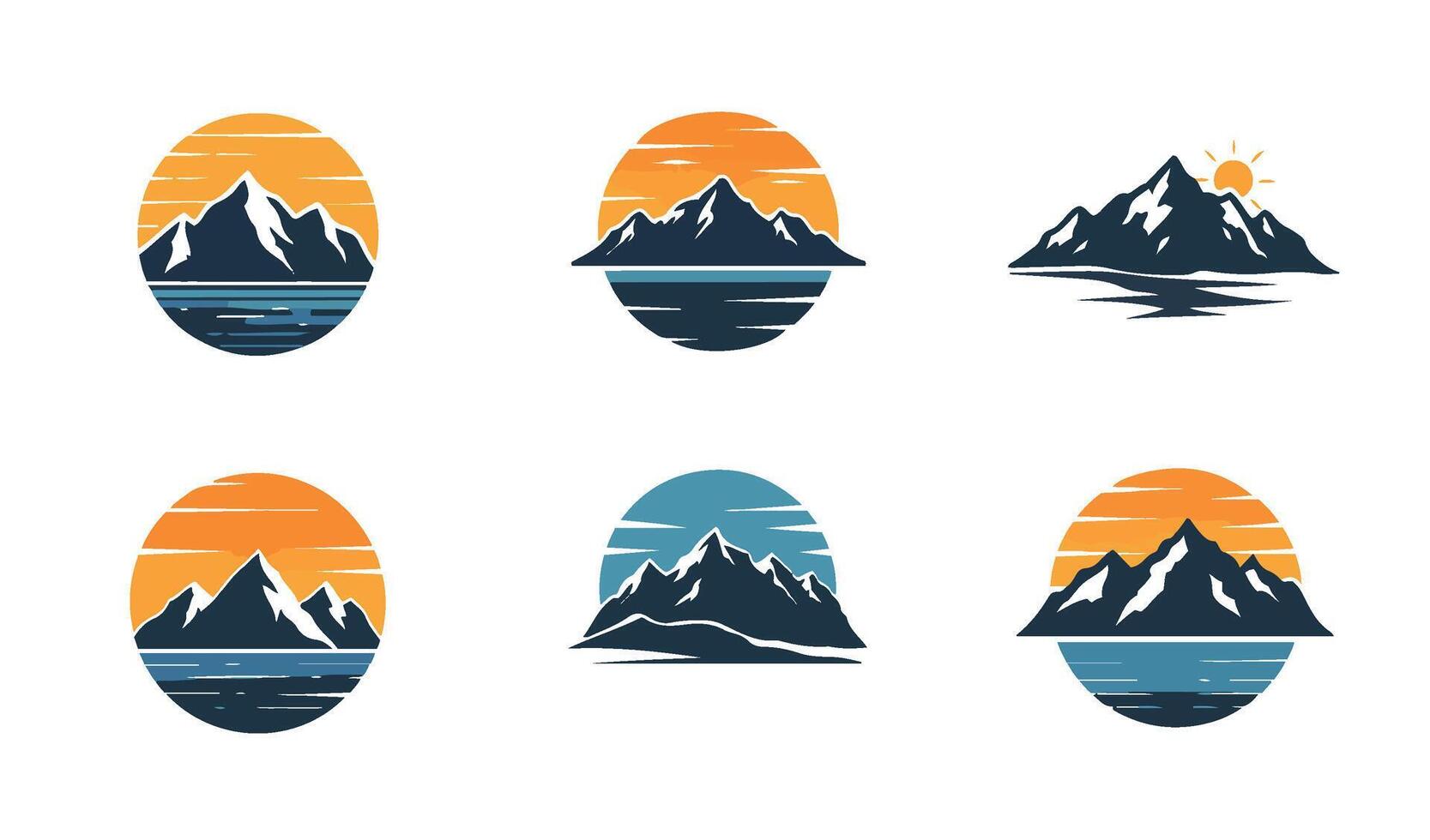 Captivating Mountain Scenery Graphics for Nature-Inspired Art vector