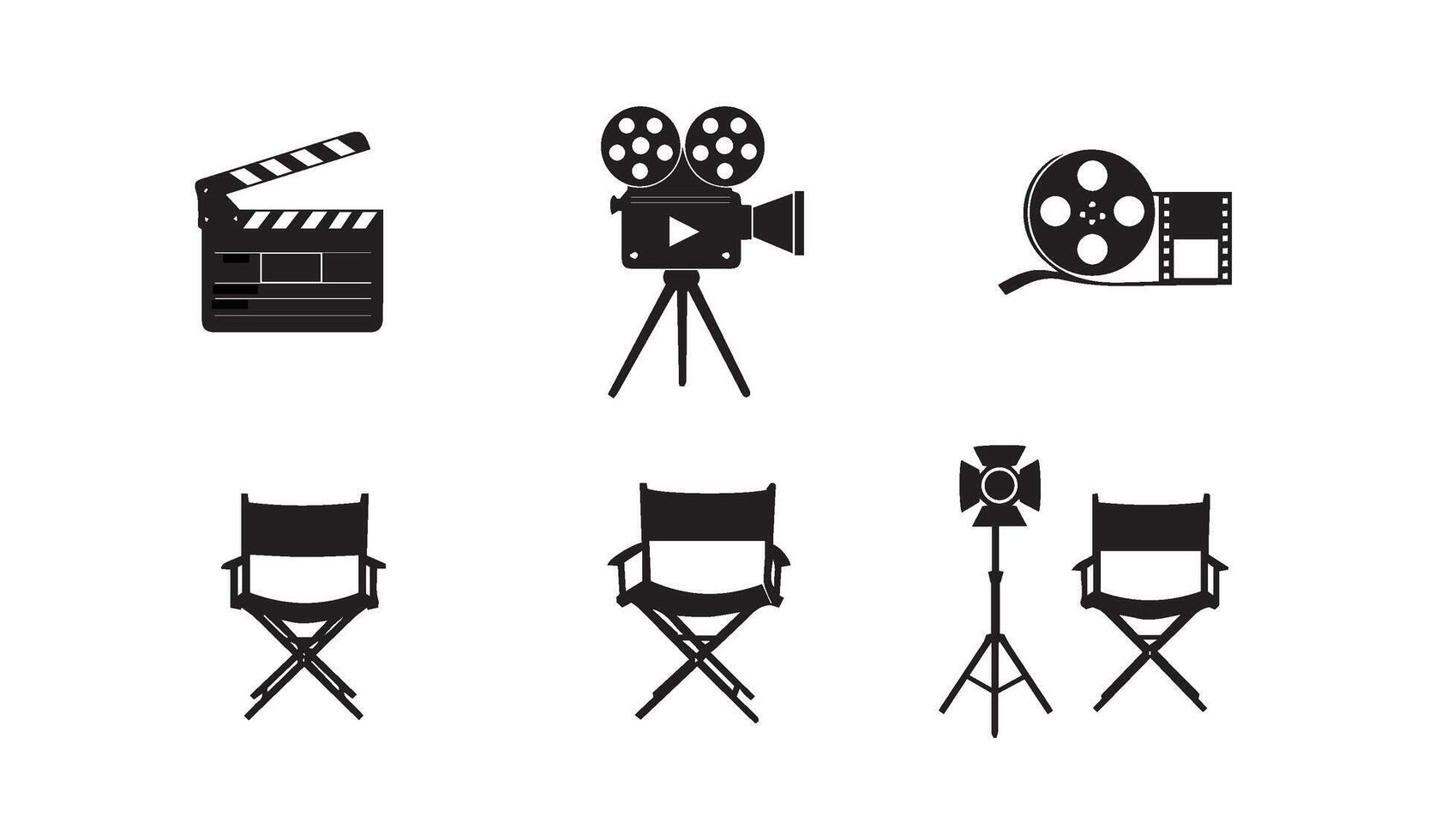 Dynamic Filmmaking Illustrations Ideal for Contemporary Creators vector