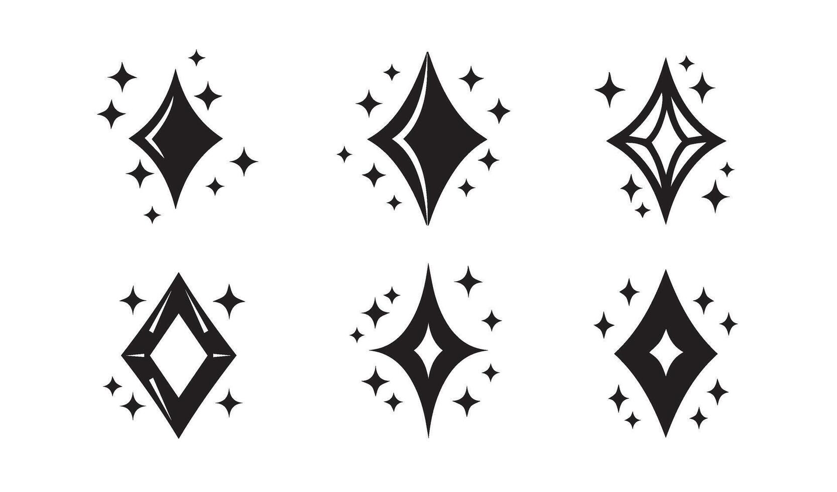 Elegant Sparkling Diamond Design Illustrations Perfect for Sophisticated Invitations vector