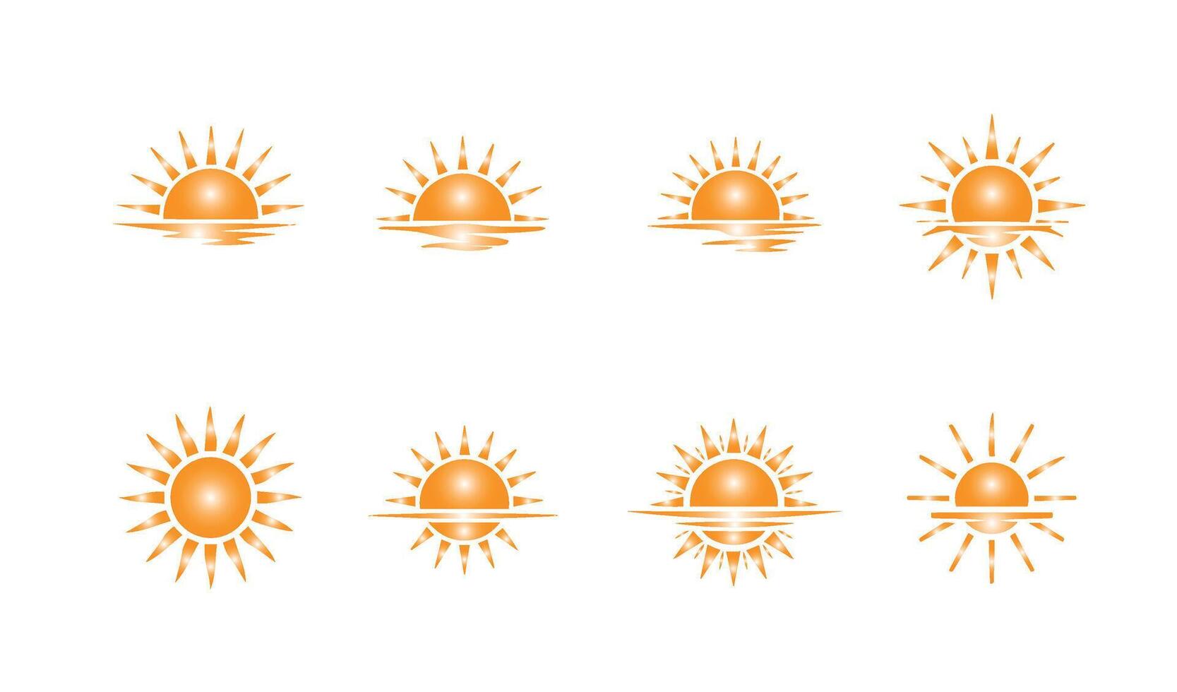 Unique Sun Illustrations Adding Depth to Digital Artwork Creations vector