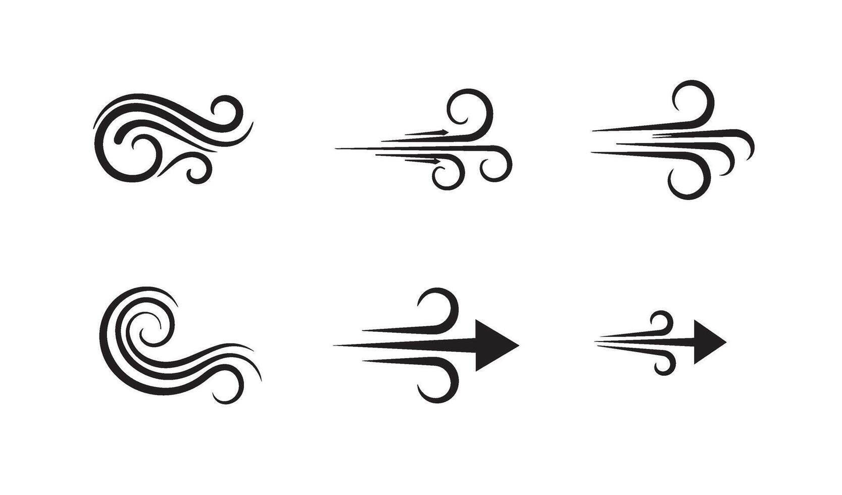 Elegant Wind Swirl art with chic airflow designs and stylish motifs to elevate your visual storytelling vector