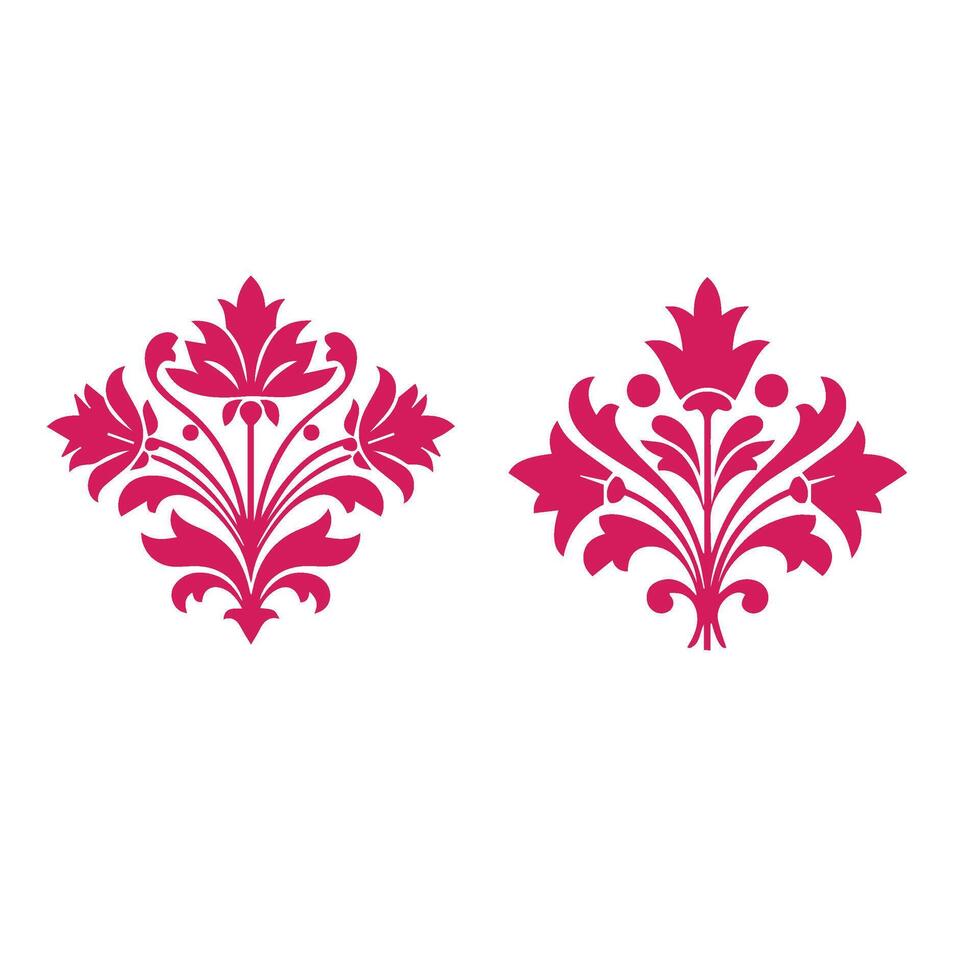 Beautiful Graceful Floral Petal Shown in Decorative Art Pattern Design vector