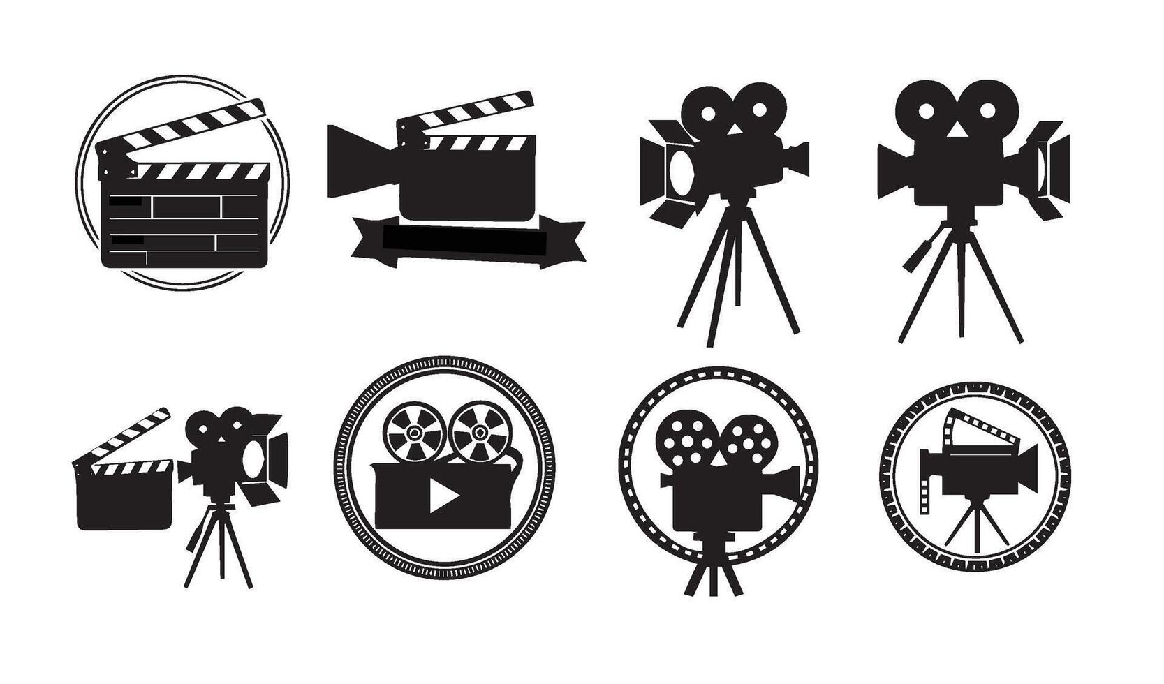 Creative Filmmaking Graphics Adding Depth to Artistic Projects vector