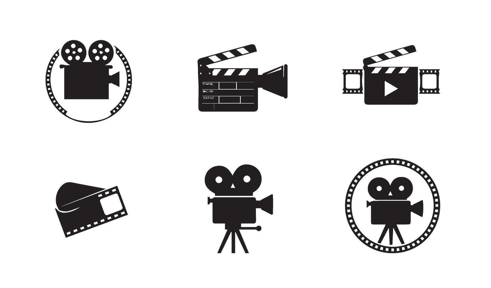 Sleek Film Production Designs Enhancing Digital Creativity vector