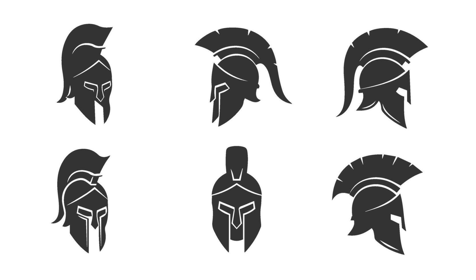 Exclusive Spartan Helmet Graphics Perfect for Digital Artwork vector