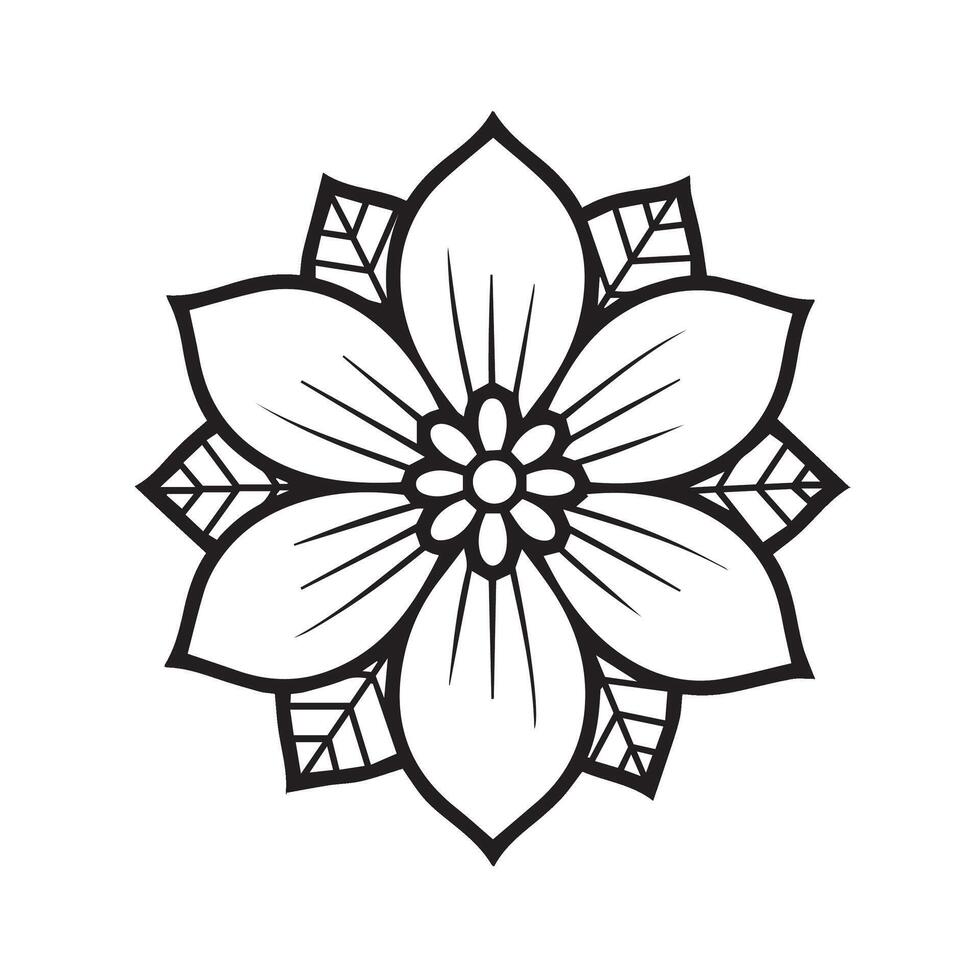 Decorative Flower Style Integrated into Stunning Floral Pattern Design vector