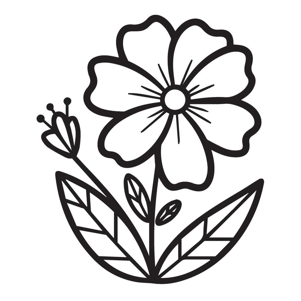 Sophisticated Floral Pattern Design Enriched with Graceful Flower Style vector