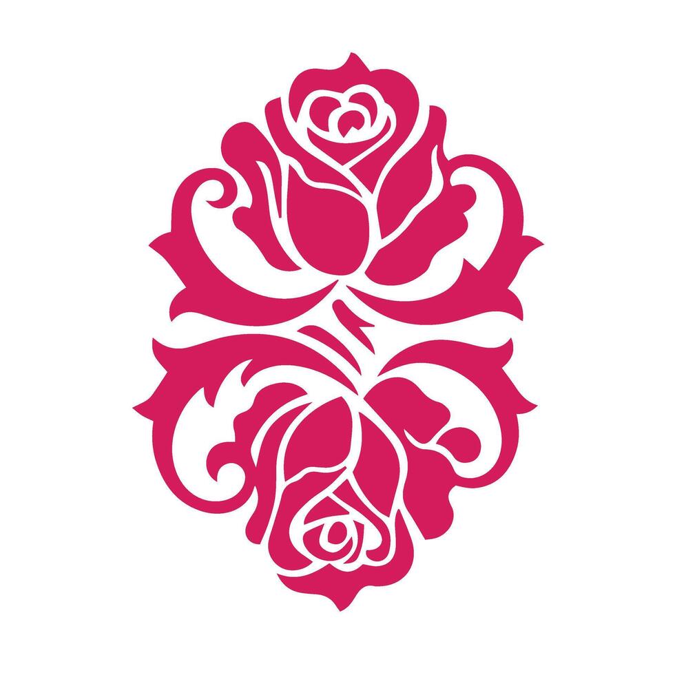 Unique Graceful Floral Petal Highlighted in Sophisticated Art Concepts vector