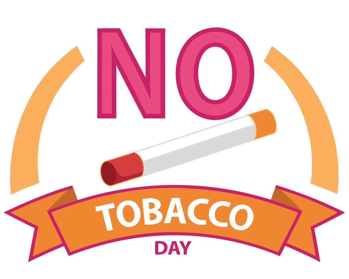 No tobacco day vector