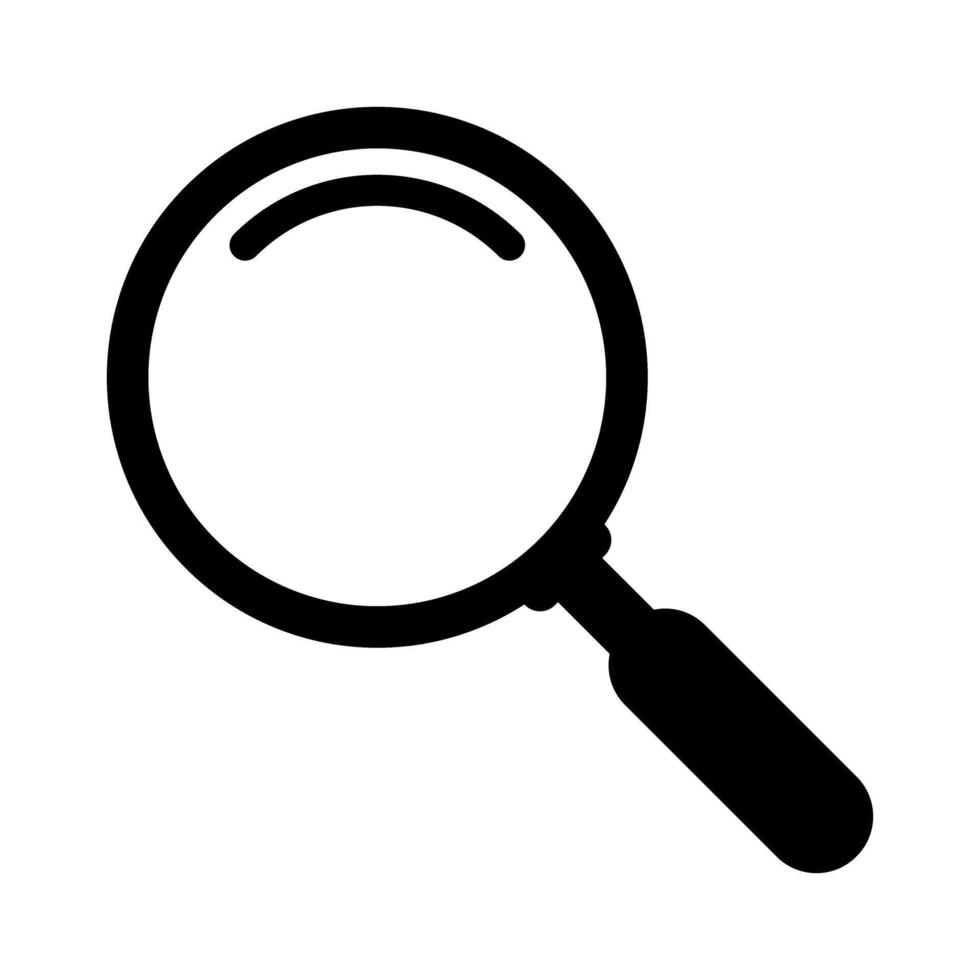 Search icon. Loupe icon. Magnifying glass symbol. vector