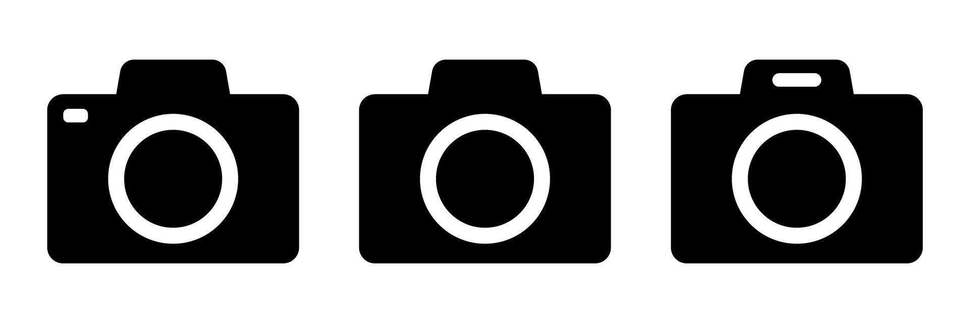 Camera icon. Photo camera icons. vector