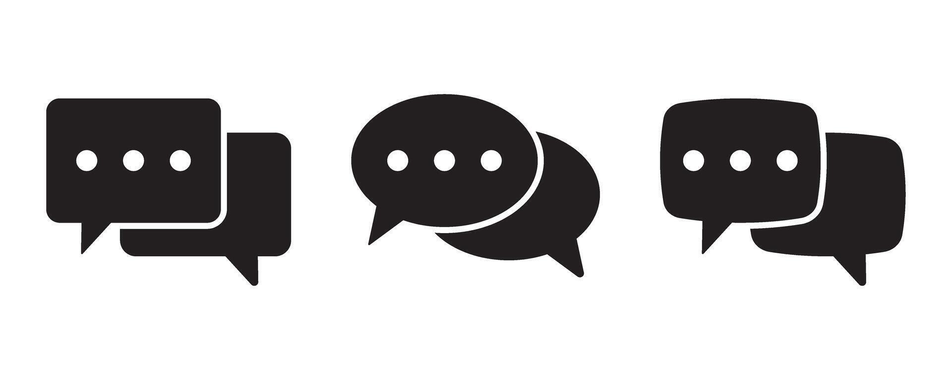 Speech bubble icon. Chat icons set. vector