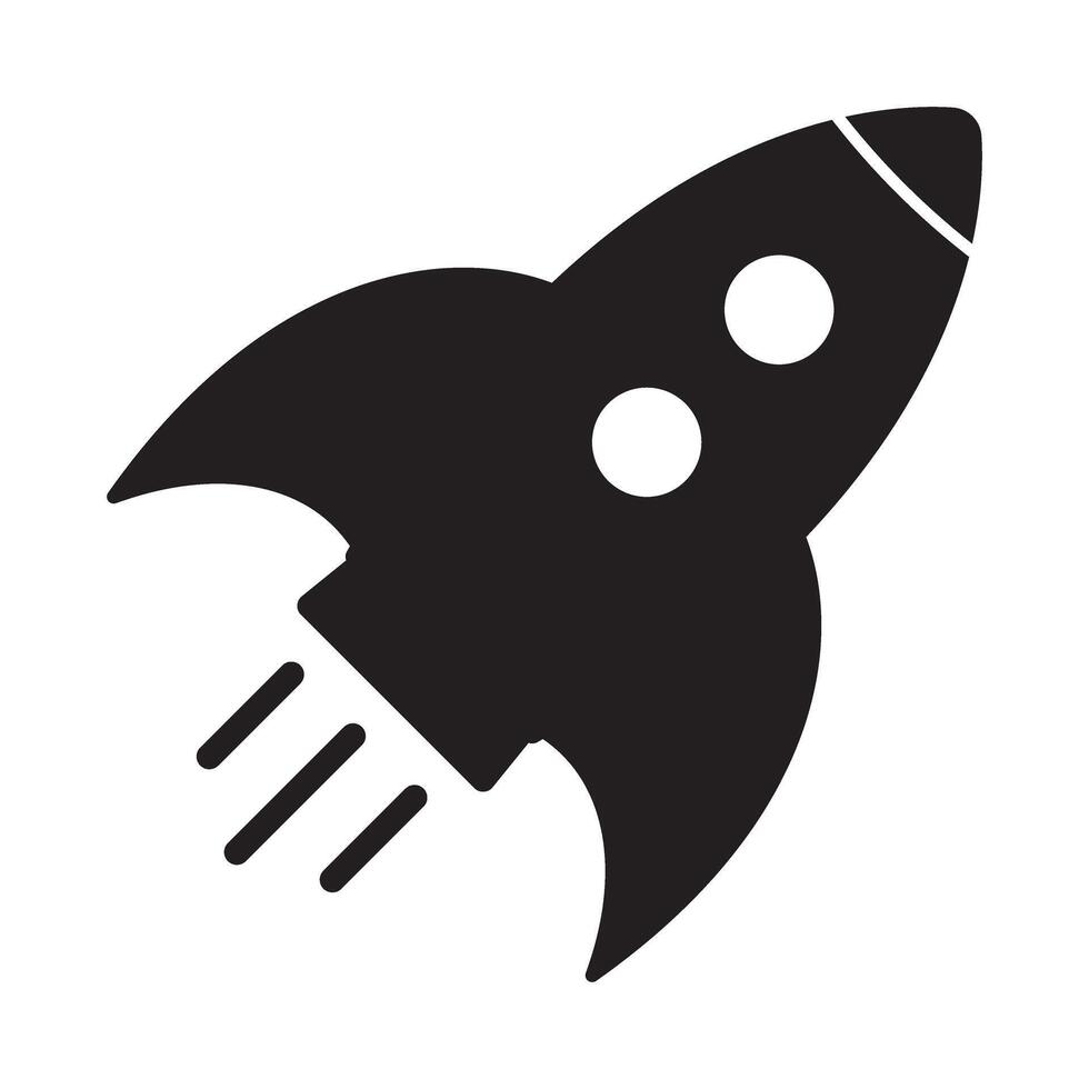 Rocket icon. Startup symbol. Flying rocket icon. vector