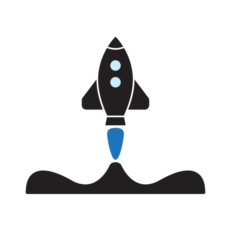 Startup icon and symbol. Rocket icon. Flying rocket icon. vector