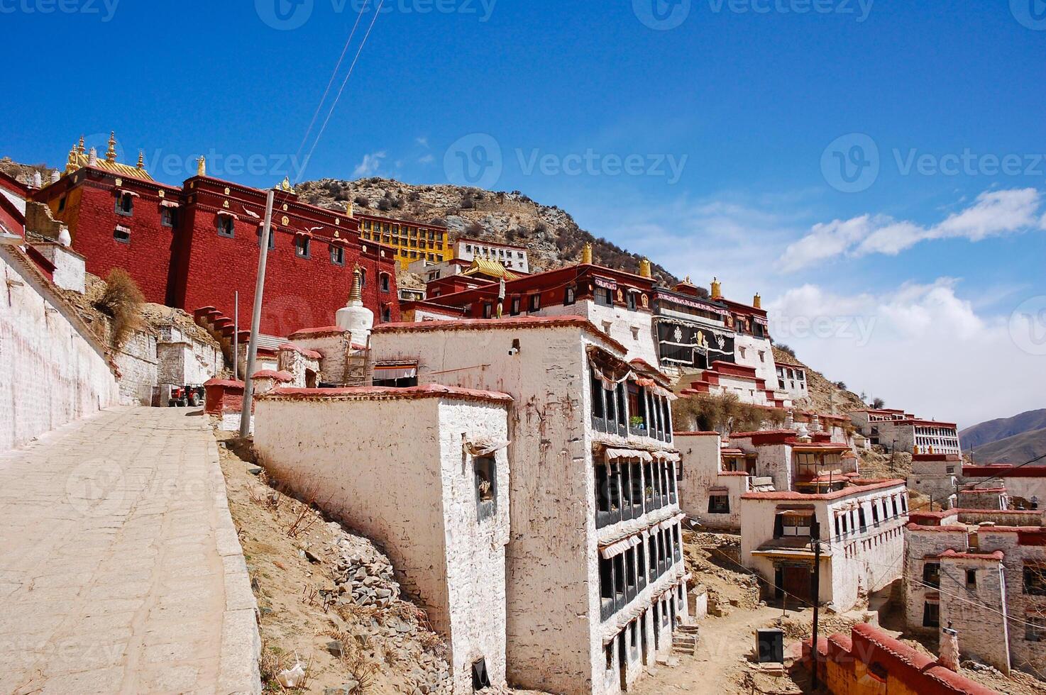 Ganden Monastery in Lhasa Tibet photo