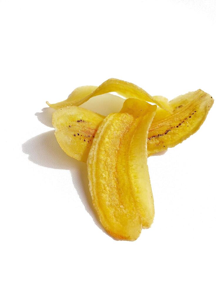 Banana chips or fried banana. Keripik Pisang. Snacks from Indonesia photo