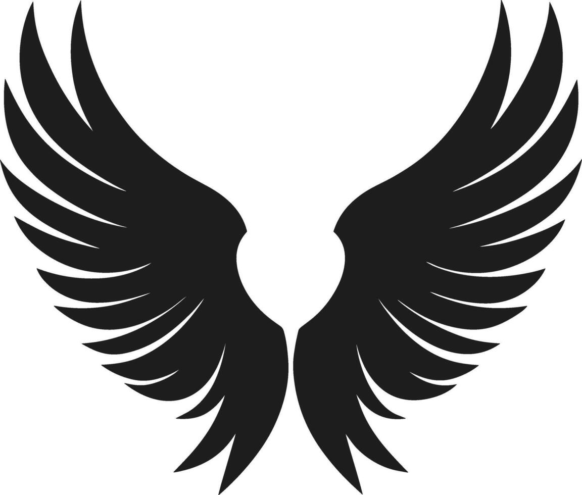 Angel Wings Silhouette - Elegant Illustration vector