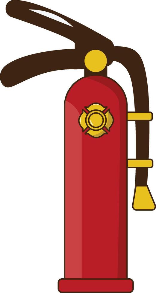 Firefighter Equipment Element on White Background vector
