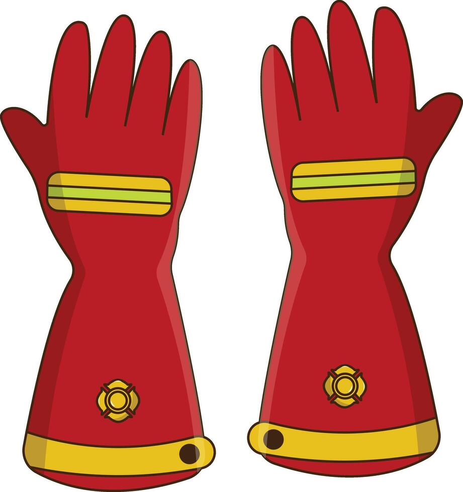 Firefighter Equipment Element. vector